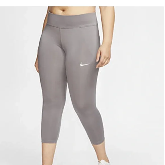 Nike Pants Jumpsuits Womens Midrise Crop Running Leggings